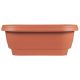 Bloem Classic Oval Deck Rail Planter Terra Cotta 24