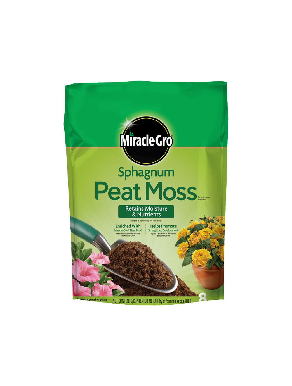 Miracle-Gro Sphagnum Peat Moss 8QT.