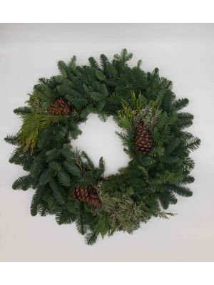 Wreath Noble Mixed with Cones 12