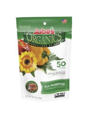 Jobe’s Organics Fertilizer Spikes All-Purpose 4-4-4 50PK