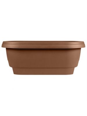 Bloem Classic Oval Deck Rail Planter Chocolate 24