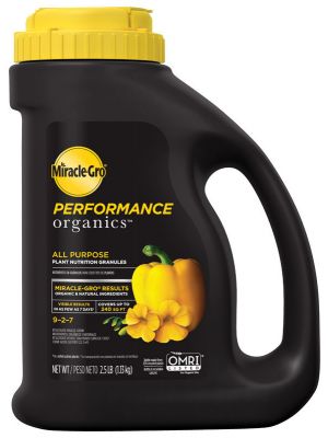 Miracle-Gro Performance Organics All Purpose Plant Nutrition Granules 2.5LB Jug
