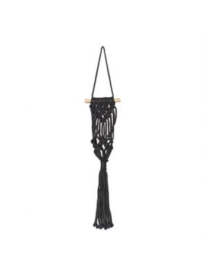 Primitive Planters Macramé Wall Planter - Small Black
