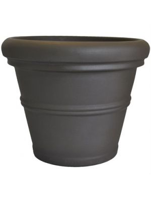 Rolled Rimmed Planter Espresso 24.5