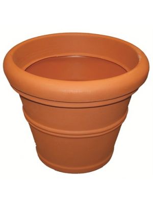 Rolled Rimmed Planter Terra Cotta 20