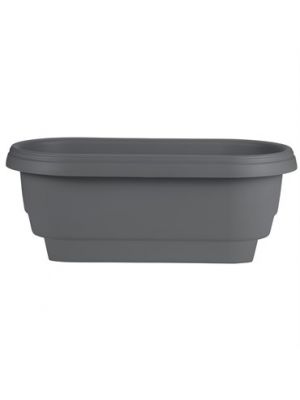 Bloem Deck Rail Planter Charcoal 24in x 12in x 9in