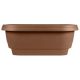 Bloem Classic Oval Deck Rail Planter Chocolate 24